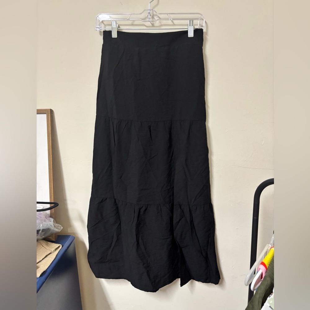 Nine West Elegant Black Maxi Skirt